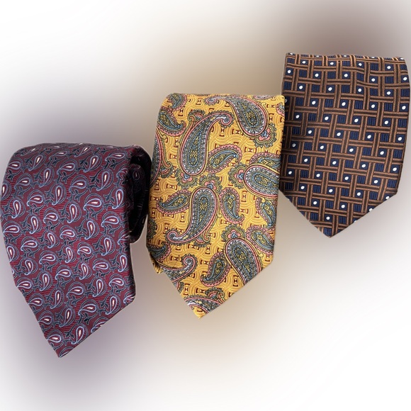 👔3️⃣Tie Lot of 3 Robert Talbott Best of Class Nordstrom Silk Neck Ties/Neckties - Picture 5 of 15